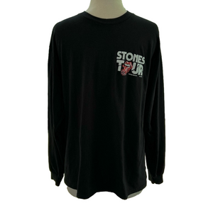 Rolling Stones Men’s Hackney Diamonds Tour Shirt Black Large Long Sleeve 2024